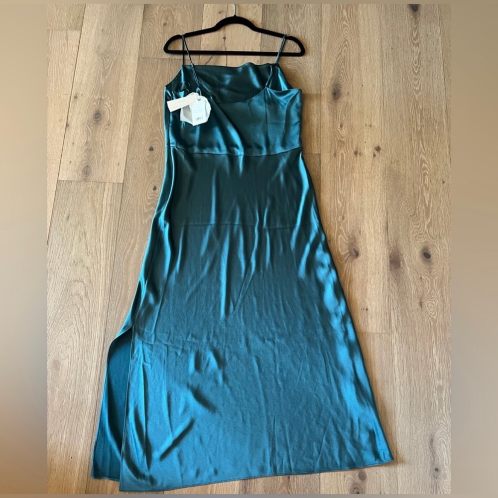 Vince Cowl Neck Slip Dress in Blue Waltz, Size 10, NWT - Picture 5 of 6